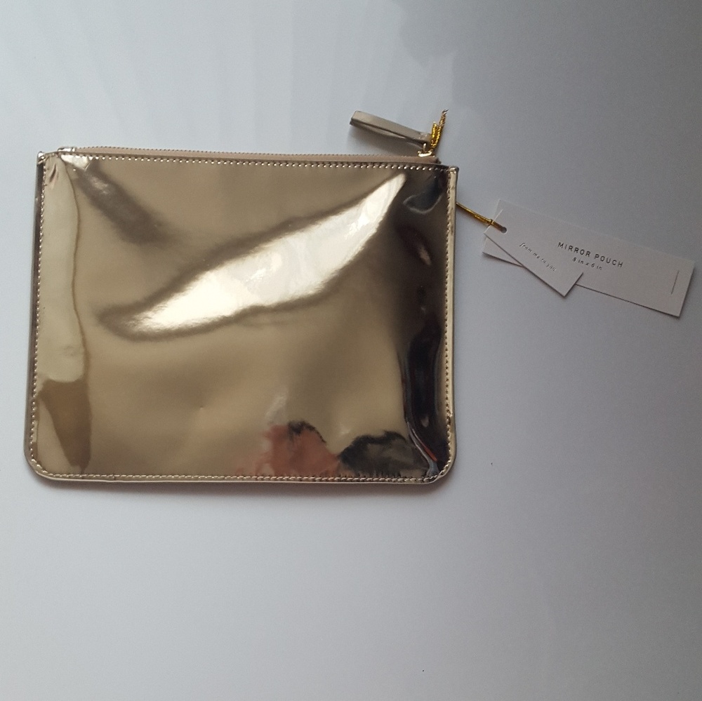 Gold Reflective Mirror Pouch